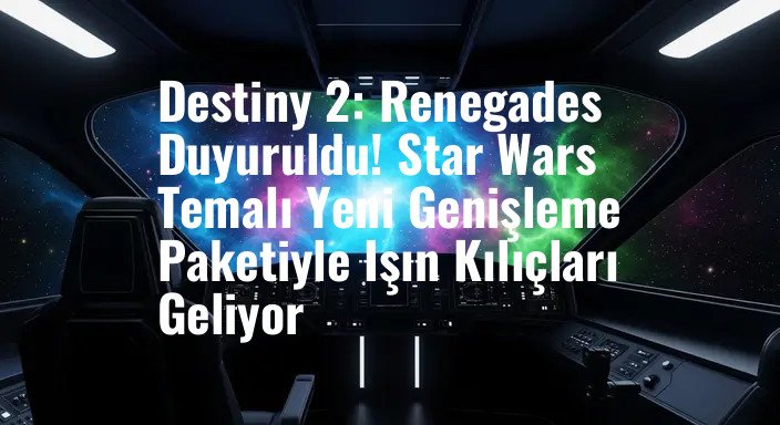 Destiny 2: Renegades Duyuruldu! Star Wars Temalı Yeni Genişleme Paketiyle Işın Kılıçları Geliyor