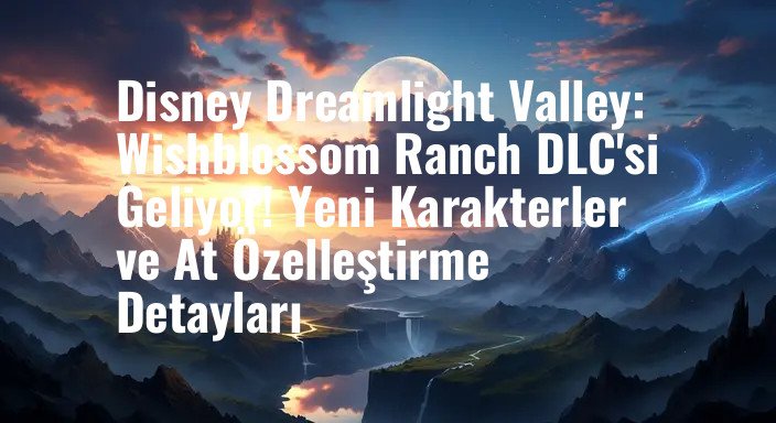 Disney Dreamlight Valley: Wishblossom Ranch DLC'si Geliyor! Yeni Karakterler ve At Özelleştirme Detayları