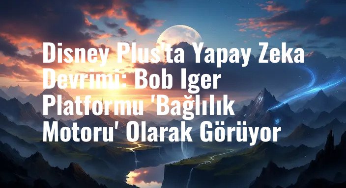 Disney Plus'ta Yapay Zeka Devrimi: Bob Iger Platformu 'Bağlılık Motoru' Olarak Görüyor