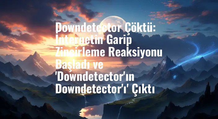 Downdetector Çöktü: İnternetin Garip Zincirleme Reaksiyonu Başladı ve 'Downdetector'ın Downdetector'ı' Çıktı
