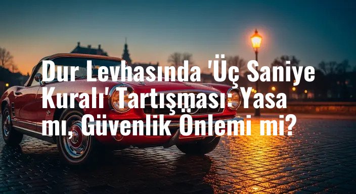 Dur Levhasında 'Üç Saniye Kuralı' Tartışması: Yasa mı, Güvenlik Önlemi mi?
