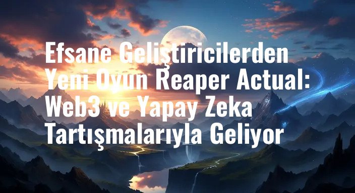 Efsane Geliştiricilerden Yeni Oyun Reaper Actual: Web3 ve Yapay Zeka Tartışmalarıyla Geliyor