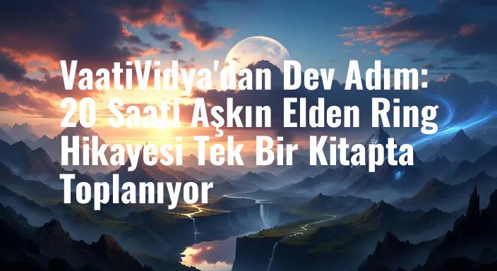 VaatiVidya'dan Dev Adım: 20 Saati Aşkın Elden Ring Hikayesi Tek Bir Kitapta Toplanıyor