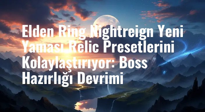 Elden Ring Nightreign Yeni Yaması Relic Presetlerini Kolaylaştırıyor: Boss Hazırlığı Devrimi