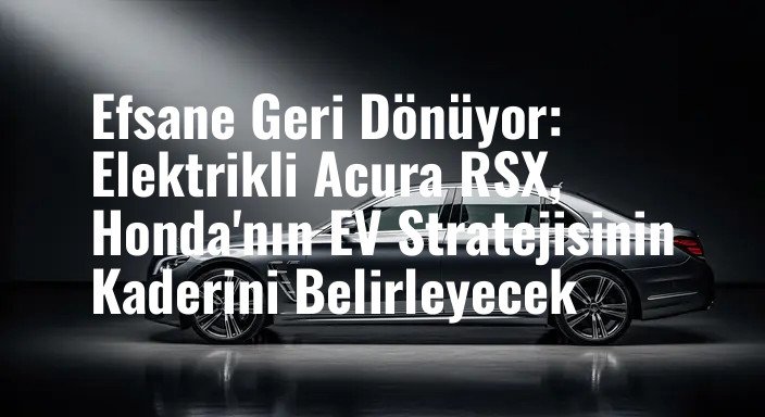 Efsane Geri Dönüyor: Elektrikli Acura RSX, Honda'nın EV Stratejisinin Kaderini Belirleyecek