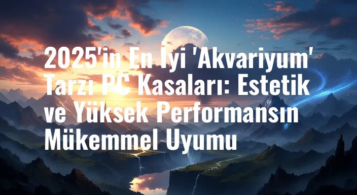 2025'in En İyi 'Akvariyum' Tarzı PC Kasaları: Estetik ve Yüksek Performansın Mükemmel Uyumu