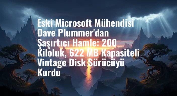 Eski Microsoft Mühendisi Dave Plummer'dan Şaşırtıcı Hamle: 200 Kiloluk, 622 MB Kapasiteli Vintage Disk Sürücüyü Kurdu