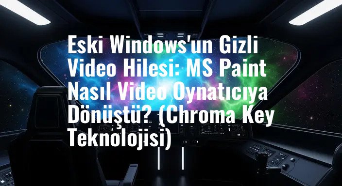 Eski Windows'un Gizli Video Hilesi: MS Paint Nasıl Video Oynatıcıya Dönüştü? (Chroma Key Teknolojisi)