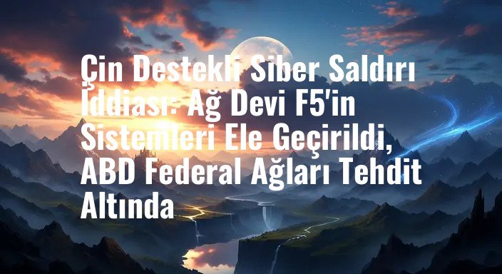 Çin Destekli Siber Saldırı İddiası: Ağ Devi F5'in Sistemleri Ele Geçirildi, ABD Federal Ağları Tehdit Altında