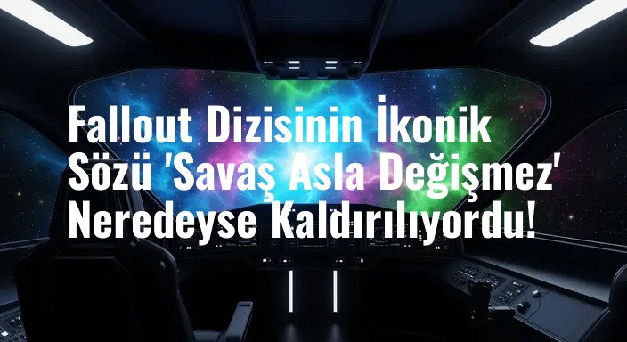 Fallout Dizisinin İkonik Sözü 'Savaş Asla Değişmez' Neredeyse Kaldırılıyordu!