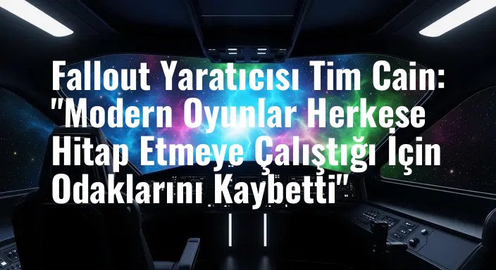 Fallout Yaratıcısı Tim Cain: "Modern Oyunlar Herkese Hitap Etmeye Çalıştığı İçin Odaklarını Kaybetti"