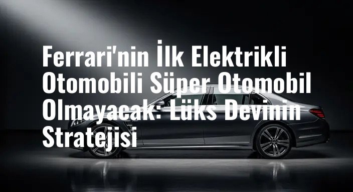 Ferrari'nin İlk Elektrikli Otomobili Süper Otomobil Olmayacak: Lüks Devinin Stratejisi