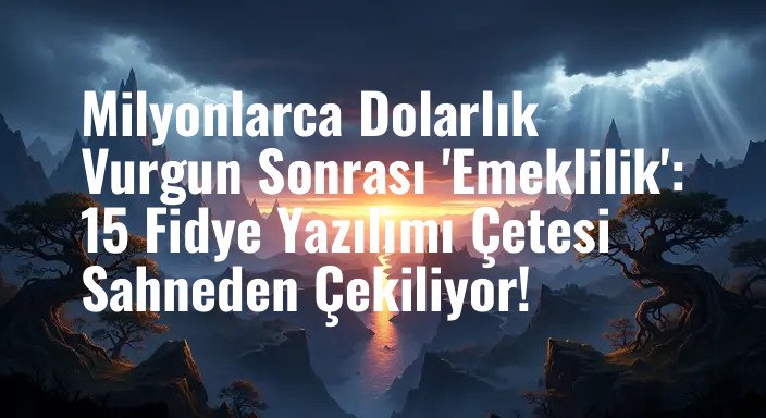 Milyonlarca Dolarlık Vurgun Sonrası 'Emeklilik': 15 Fidye Yazılımı Çetesi Sahneden Çekiliyor!