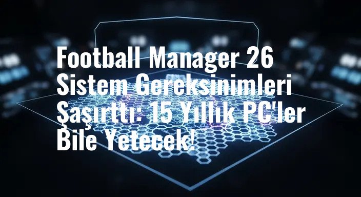 Football Manager 26 Sistem Gereksinimleri Şaşırttı: 15 Yıllık PC'ler Bile Yetecek!