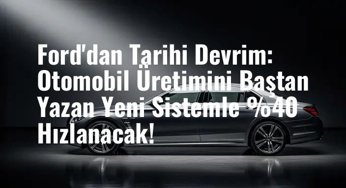 Ford'dan Tarihi Devrim: Otomobil Üretimini Baştan Yazan Yeni Sistemle %40 Hızlanacak!