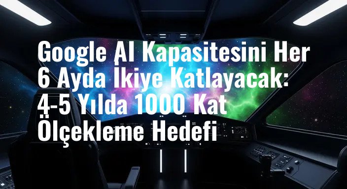 Google AI Kapasitesini Her 6 Ayda İkiye Katlayacak: 4-5 Yılda 1000 Kat Ölçekleme Hedefi