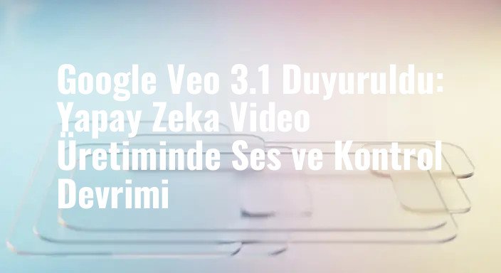 Google Veo 3.1 Duyuruldu: Yapay Zeka Video Üretiminde Ses ve Kontrol Devrimi