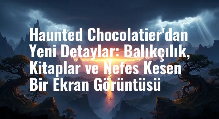 Haunted Chocolatier'dan Yeni Detaylar: Balıkçılık, Kitaplar ve Nefes Kesen Bir Ekran Görüntüsü