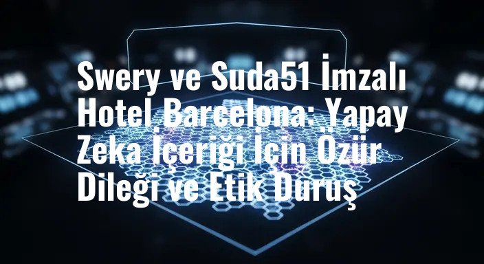 Swery ve Suda51 İmzalı Hotel Barcelona: Yapay Zeka İçeriği İçin Özür Dileği ve Etik Duruş
