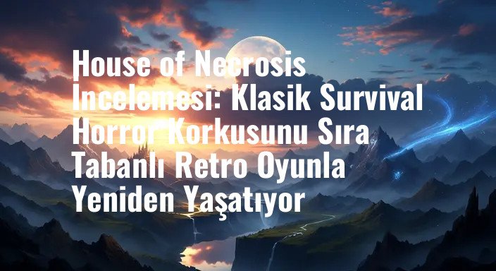 House of Necrosis İncelemesi: Klasik Survival Horror Korkusunu Sıra Tabanlı Retro Oyunla Yeniden Yaşatıyor