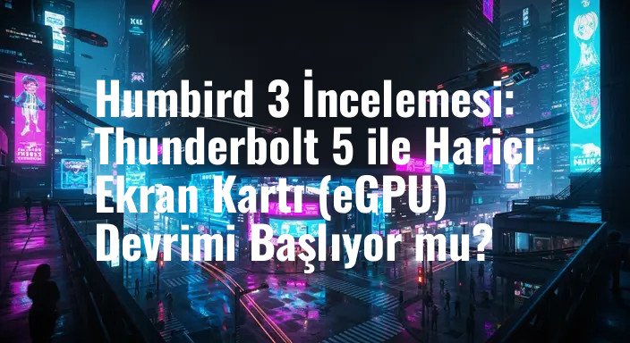 Humbird 3 İncelemesi: Thunderbolt 5 ile Harici Ekran Kartı (eGPU) Devrimi Başlıyor mu?