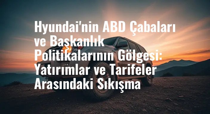 Hyundai'nin ABD Çabaları ve Başkanlık Politikalarının Gölgesi: Yatırımlar ve Tarifeler Arasındaki Sıkışma