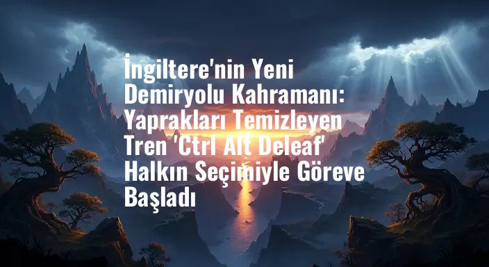 İngiltere'nin Yeni Demiryolu Kahramanı: Yaprakları Temizleyen Tren 'Ctrl Alt Deleaf' Halkın Seçimiyle Göreve Başladı
