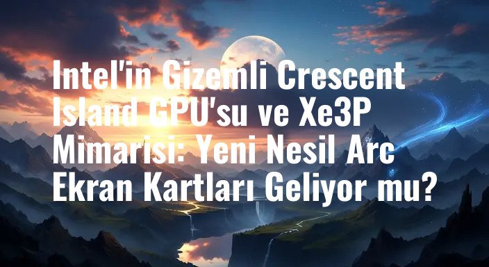 Intel'in Gizemli Crescent Island GPU'su ve Xe3P Mimarisi: Yeni Nesil Arc Ekran Kartları Geliyor mu?