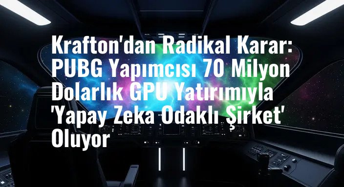 Krafton'dan Radikal Karar: PUBG Yapımcısı 70 Milyon Dolarlık GPU Yatırımıyla 'Yapay Zeka Odaklı Şirket' Oluyor