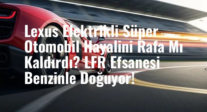 Lexus Elektrikli Süper Otomobil Hayalini Rafa Mı Kaldırdı? LFR Efsanesi Benzinle Doğuyor!