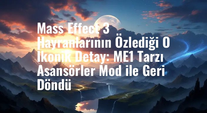 Mass Effect 3 Hayranlarının Özlediği O İkonik Detay: ME1 Tarzı Asansörler Mod ile Geri Döndü