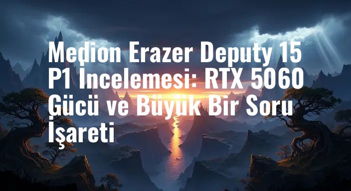 Medion Erazer Deputy 15 P1 İncelemesi: RTX 5060 Gücü ve Büyük Bir Soru İşareti