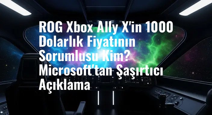 ROG Xbox Ally X'in 1000 Dolarlık Fiyatının Sorumlusu Kim? Microsoft'tan Şaşırtıcı Açıklama