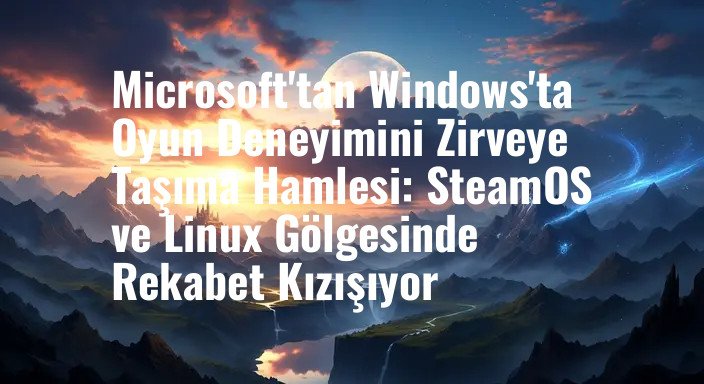 Microsoft'tan Windows'ta Oyun Deneyimini Zirveye Taşıma Hamlesi: SteamOS ve Linux Gölgesinde Rekabet Kızışıyor
