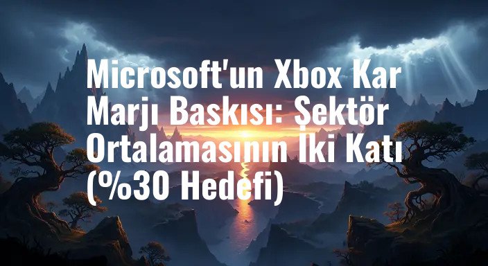 Microsoft'un Xbox Kar Marjı Baskısı: Sektör Ortalamasının İki Katı (%30 Hedefi)