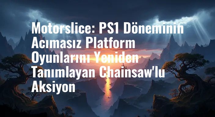 Motorslice: PS1 Döneminin Acımasız Platform Oyunlarını Yeniden Tanımlayan Chainsaw'lu Aksiyon