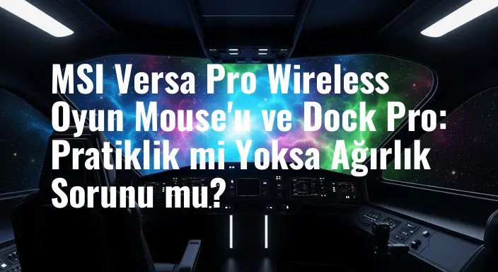 MSI Versa Pro Wireless Oyun Mouse'u ve Dock Pro: Pratiklik mi Yoksa Ağırlık Sorunu mu?