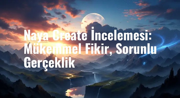 Naya Create İncelemesi: Mükemmel Fikir, Sorunlu Gerçeklik