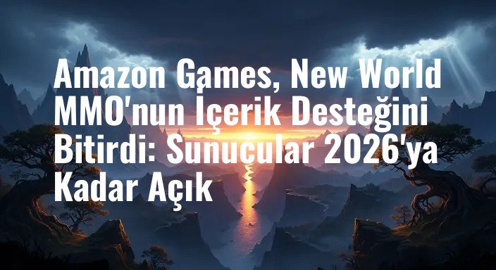 Amazon Games, New World MMO'nun İçerik Desteğini Bitirdi: Sunucular 2026'ya Kadar Açık