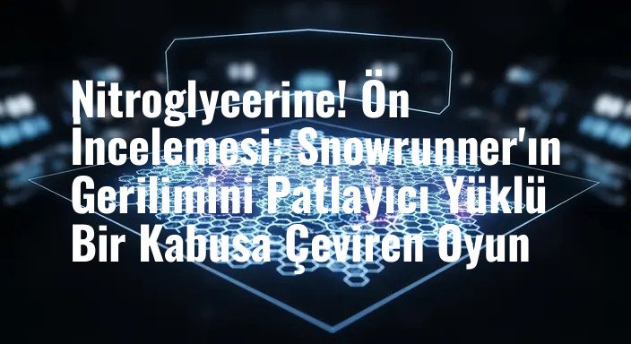 Nitroglycerine! Ön İncelemesi: Snowrunner'ın Gerilimini Patlayıcı Yüklü Bir Kabusa Çeviren Oyun