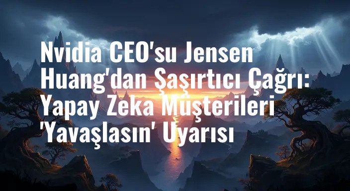 Nvidia CEO'su Jensen Huang'dan Şaşırtıcı Çağrı: Yapay Zeka Müşterileri 'Yavaşlasın' Uyarısı