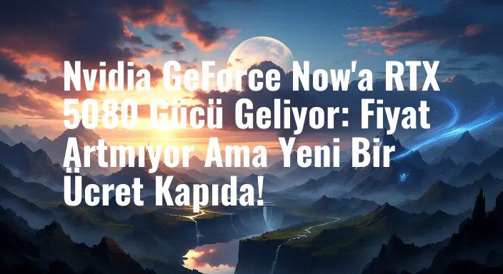 Nvidia GeForce Now'a RTX 5080 Gücü Geliyor: Fiyat Artmıyor Ama Yeni Bir Ücret Kapıda!