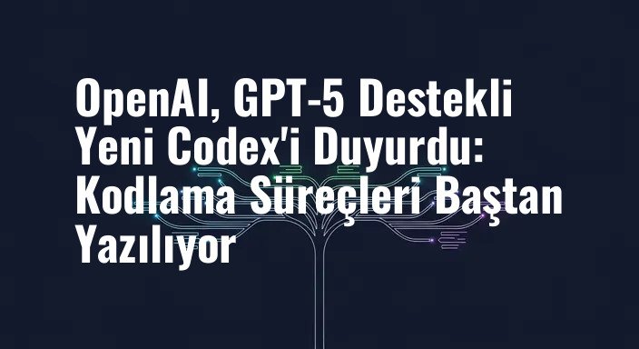 OpenAI, GPT-5 Destekli Yeni Codex'i Duyurdu: Kodlama Süreçleri Baştan Yazılıyor