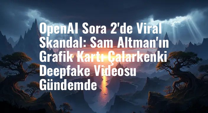 OpenAI Sora 2'de Viral Skandal: Sam Altman'ın Grafik Kartı Çalarkenki Deepfake Videosu Gündemde