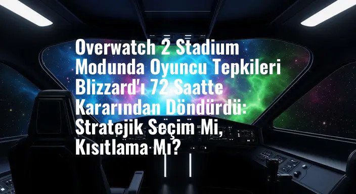 Overwatch 2 Stadium Modunda Oyuncu Tepkileri Blizzard'ı 72 Saatte Kararından Döndürdü: Stratejik Seçim Mi, Kısıtlama Mı?