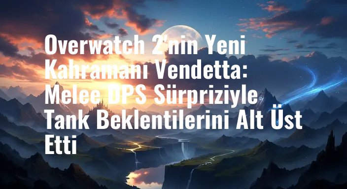 Overwatch 2'nin Yeni Kahramanı Vendetta: Melee DPS Sürpriziyle Tank Beklentilerini Alt Üst Etti