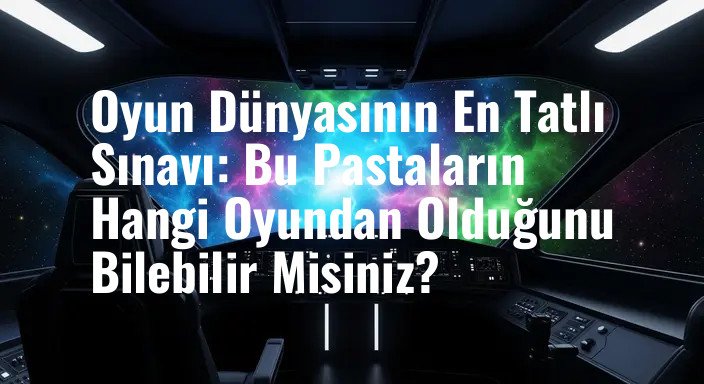 Oyun Dünyasının En Tatlı Sınavı: Bu Pastaların Hangi Oyundan Olduğunu Bilebilir Misiniz?