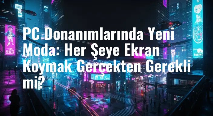 PC Donanımlarında Yeni Moda: Her Şeye Ekran Koymak Gerçekten Gerekli mi?