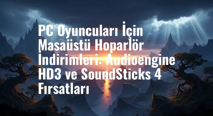 PC Oyuncuları İçin Masaüstü Hoparlör İndirimleri: Audioengine HD3 ve SoundSticks 4 Fırsatları