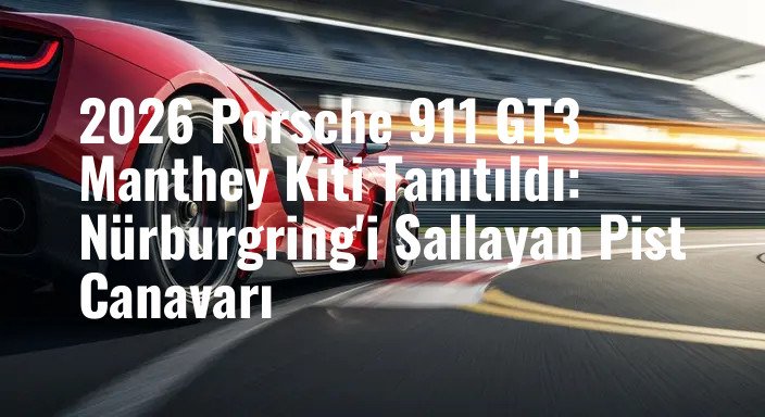 2026 Porsche 911 GT3 Manthey Kiti Tanıtıldı: Nürburgring'i Sallayan Pist Canavarı
